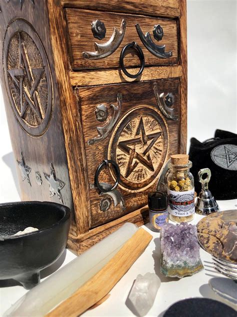 The Role of Divination Tools in a Witch's Altar Cabinet